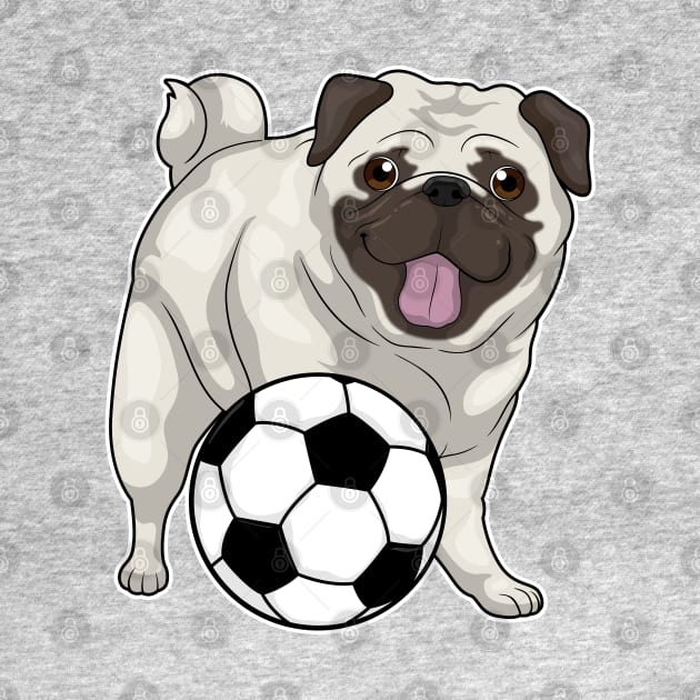 Pug Soccer player Soccer by Markus Schnabel